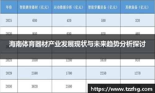 海南体育器材产业发展现状与未来趋势分析探讨